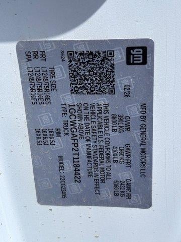 2026 Chevrolet Express Cargo Base