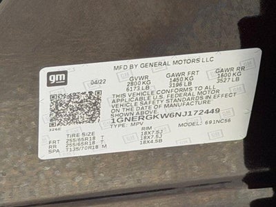 2022 Chevrolet Traverse LT Cloth