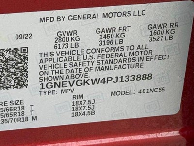 2023 Chevrolet Traverse LT Cloth