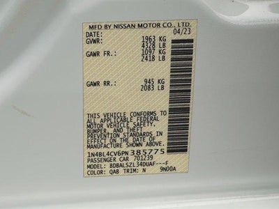 2023 Nissan Altima 2.5 SR