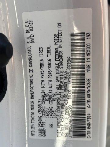 2022 Toyota Tacoma 2WD SR