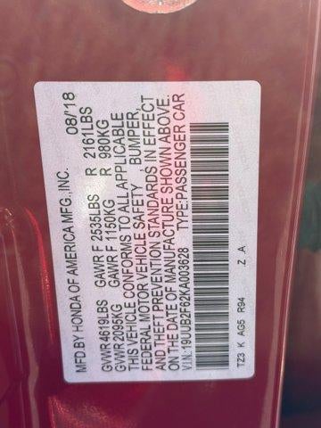 2019 Acura TLX w/A-Spec Pkg