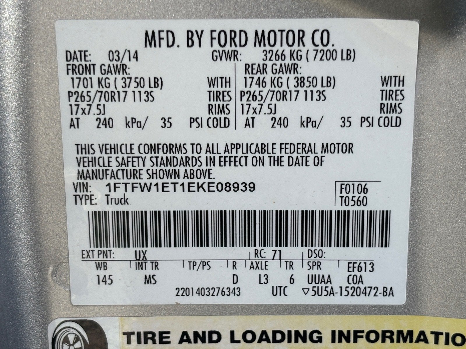 2014 Ford F-150 XL