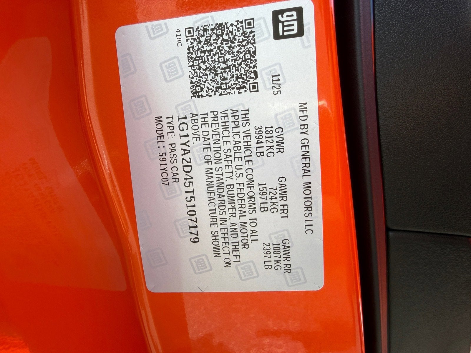 2026 Chevrolet Corvette Stingray 1LT