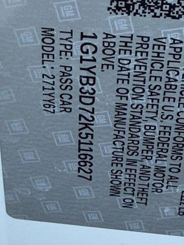 2019 Chevrolet Corvette Stingray 1LT