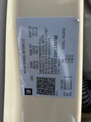 2021 Chevrolet Colorado ZR2