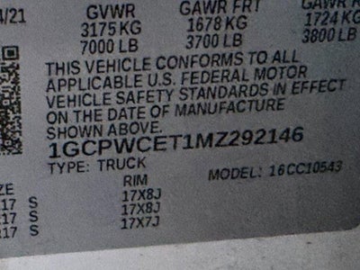 2021 Chevrolet Silverado 1500 LT All Star Edition