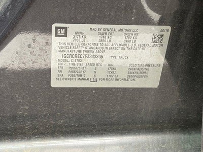 2015 Chevrolet Silverado 1500 LT