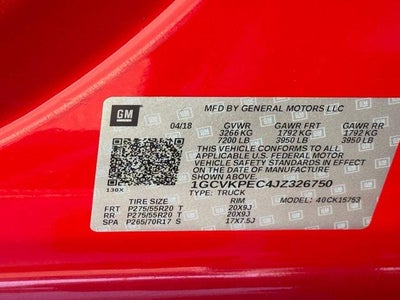 2018 Chevrolet Silverado 1500 Custom