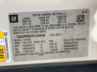 2015 GMC Acadia SLT