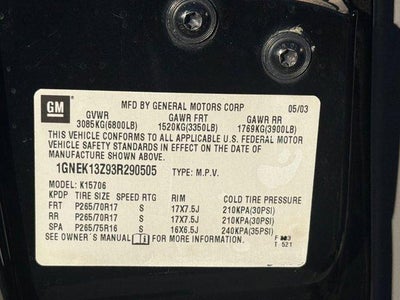 2003 Chevrolet Tahoe Z71