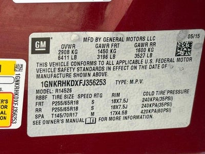 2015 Chevrolet Traverse LT