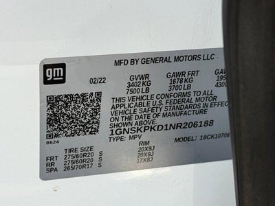 2022 Chevrolet Tahoe Z71