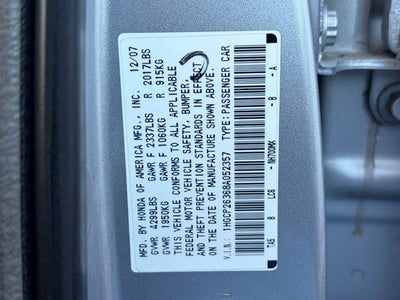 2008 Honda Accord Sdn LX