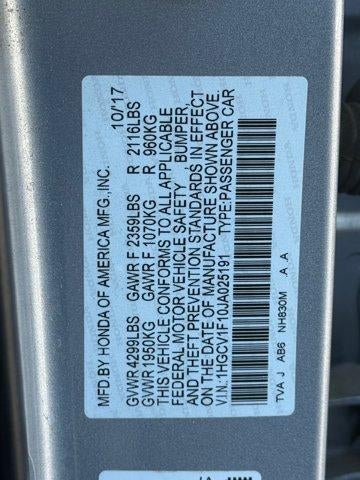 2018 Honda Accord Sedan LX 1.5T