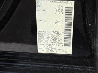 2013 Nissan Altima 2.5 SL