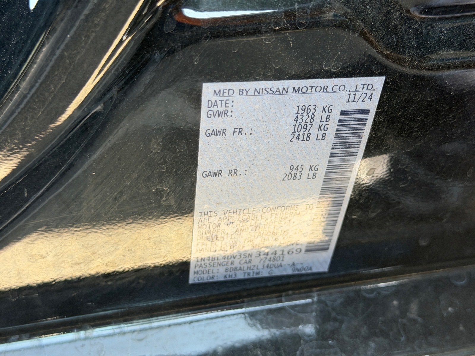 2025 Nissan Altima SV