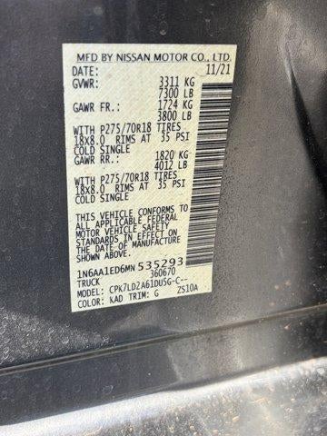 2021 Nissan Titan PRO-4X