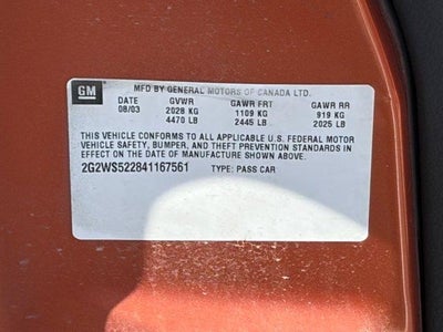 2004 Pontiac Grand Prix GT2