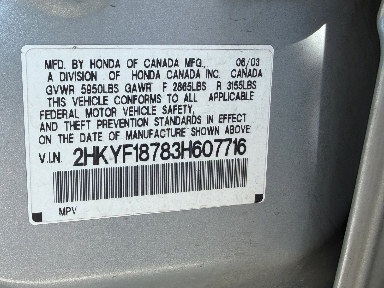 2003 Honda Pilot EX