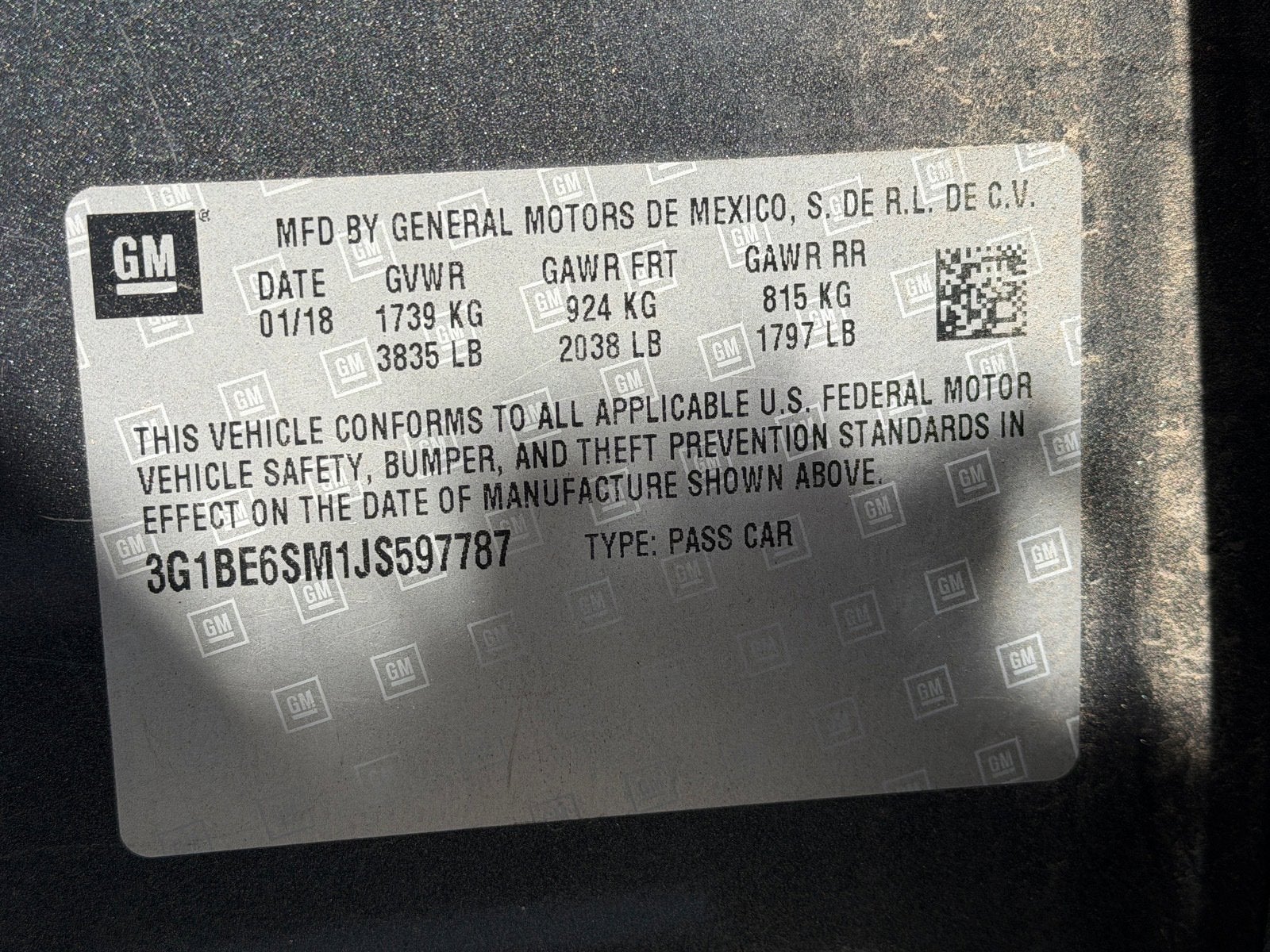 2018 Chevrolet Cruze LT