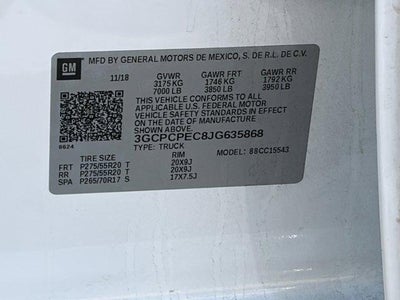 2018 Chevrolet Silverado 1500 Custom