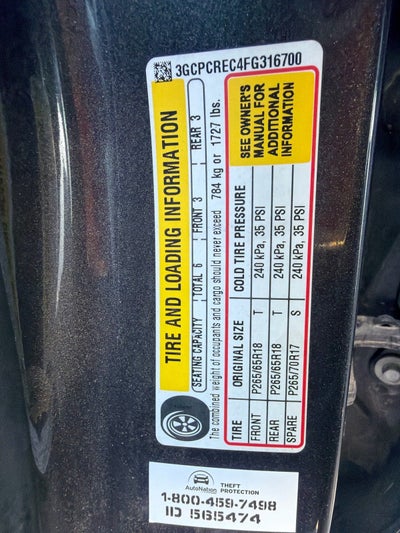 2015 Chevrolet Silverado 1500 LT