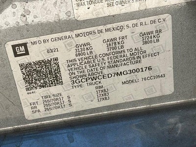 2021 Chevrolet Silverado 1500 LT All Star Edition