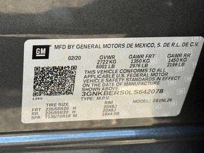 2020 Chevrolet Blazer RS