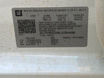 2020 GMC Sierra 1500 AT4