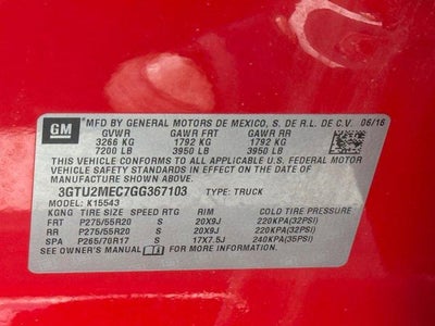 2016 GMC Sierra 1500 SLE