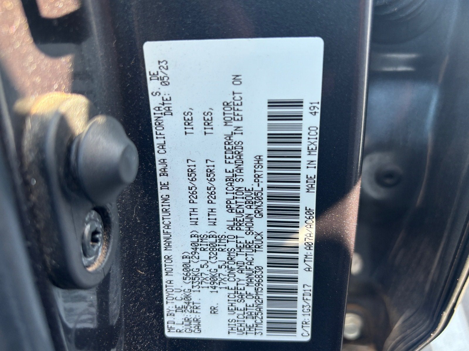 2023 Toyota Tacoma 4WD SR