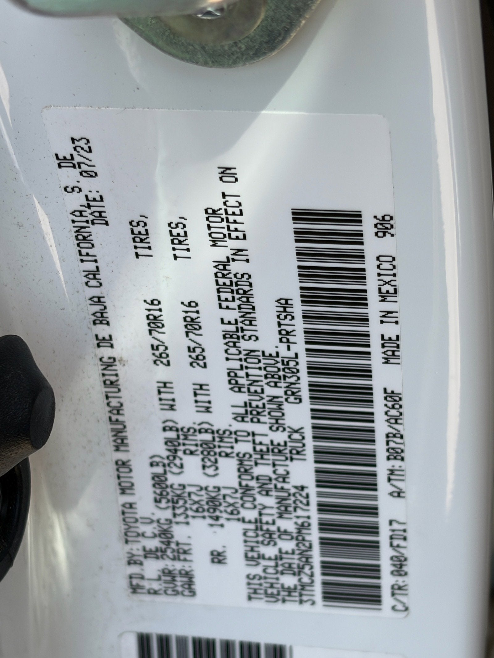 2023 Toyota Tacoma 4WD SR