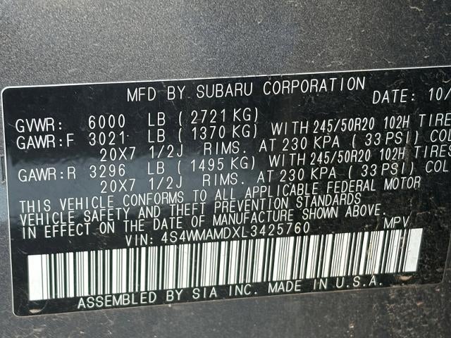 2020 Subaru Ascent Limited