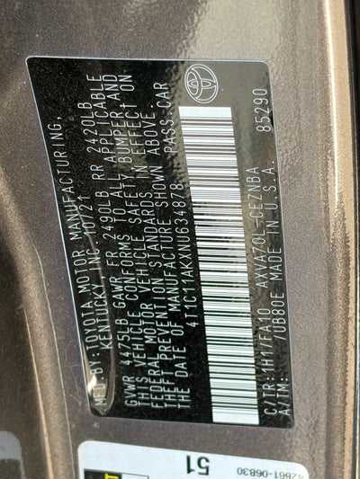 2022 Toyota Camry LE