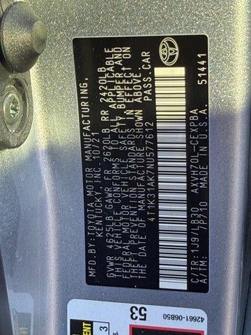 2022 Toyota Camry Hybrid XSE