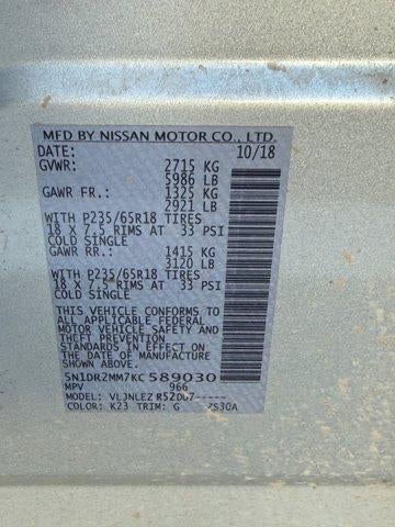 2019 Nissan Pathfinder SV