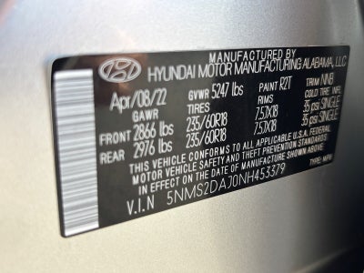 2022 Hyundai Santa Fe SEL