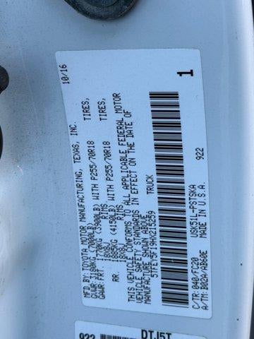 2017 Toyota Tundra 2WD SR5