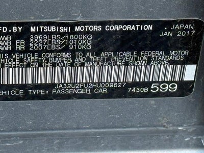 2017 Mitsubishi Lancer ES