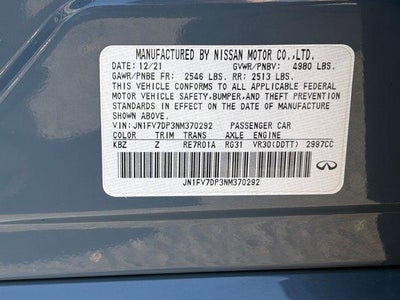 2022 INFINITI Q50 RED SPORT 400