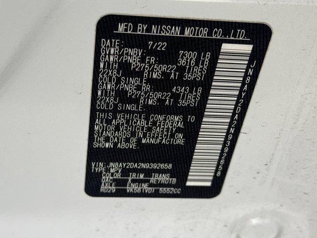 2022 Nissan Armada Platinum