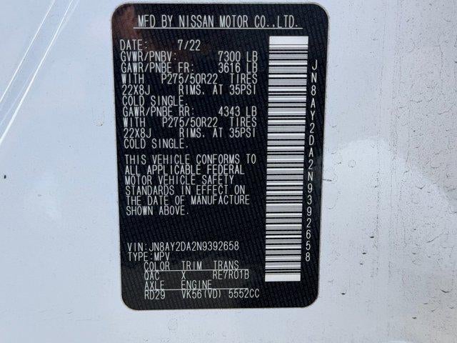 2022 Nissan Armada Platinum