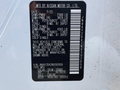 2022 Nissan Armada Platinum