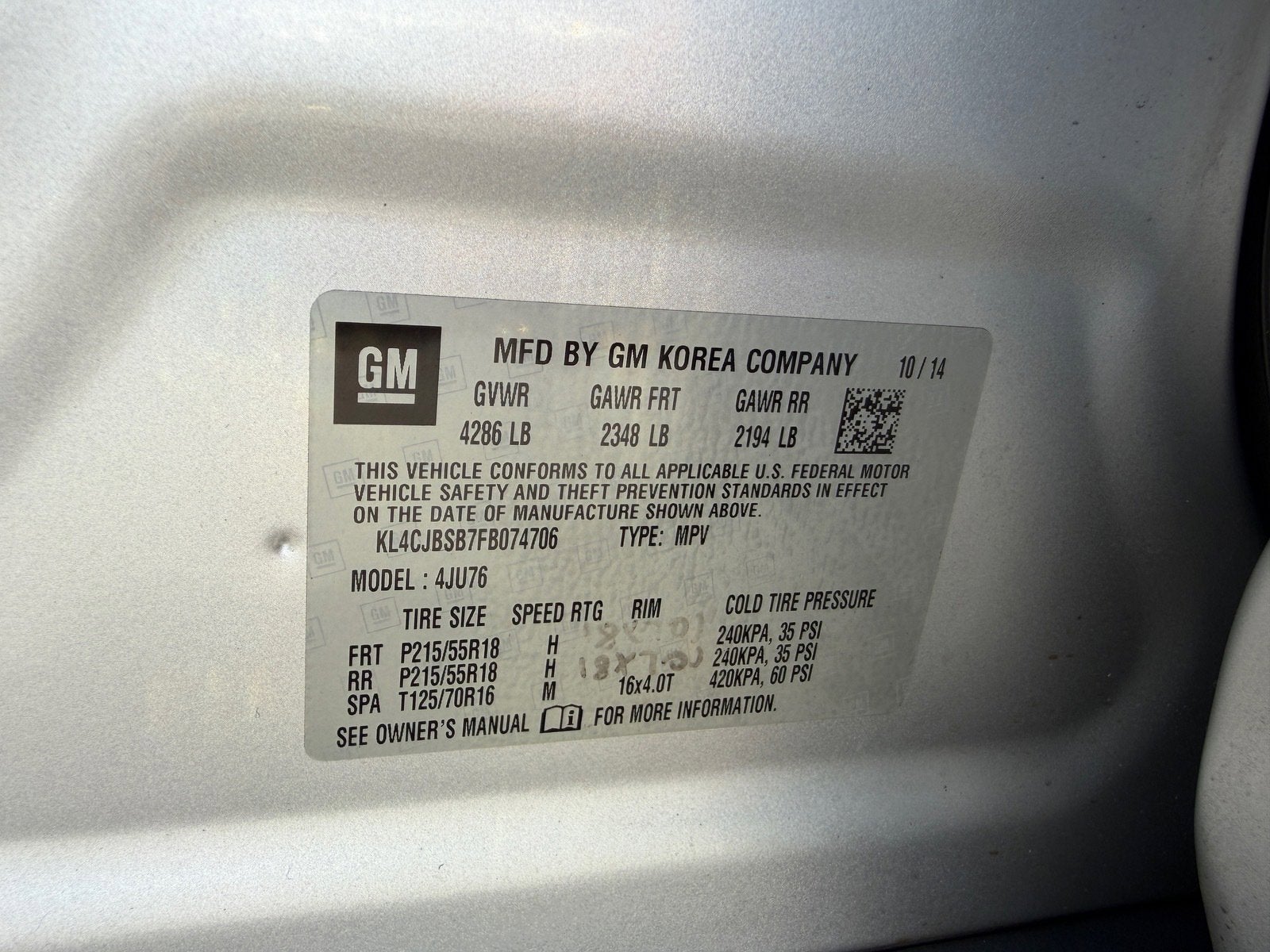 2015 Buick Encore Convenience