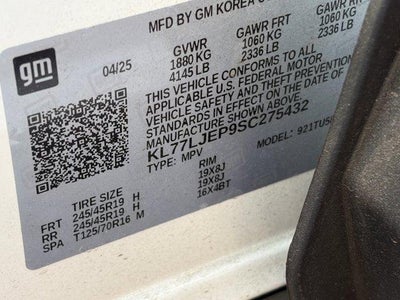 2025 Chevrolet Trax 2RS