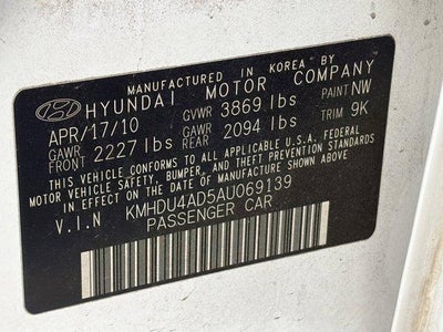 2010 Hyundai Elantra GLS PZEV