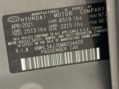 2021 Hyundai Sonata Hybrid Limited