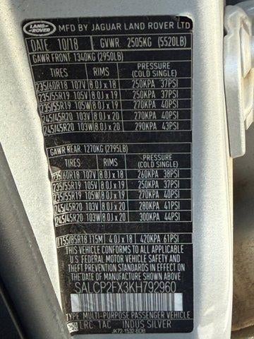 2019 Land Rover Discovery Sport SE