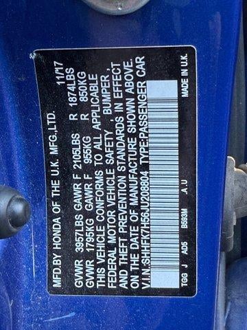 2018 Honda Civic Hatchback EX